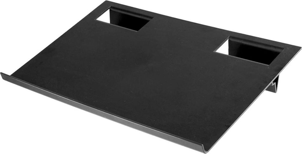 INF Ergonomischer Laptopständer mit Ablagefächern - Haltungskorrektur Schwarz