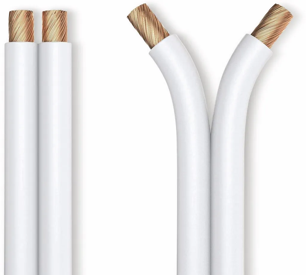 Câble Audio PURELINK 30m Blanc 2x1,5 mm² OFC - Élimine les Parasites Son