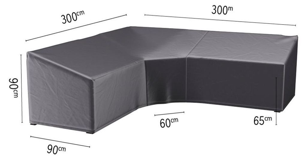 Hoes loungeset hoek hoge rugleuning 300 x 300 x 90 x 65 tot Productafbeelding 