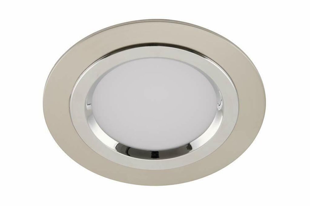 Briloner LED Einbauleuchte IP44 Spot – Nickelmatt, Feuchtraum geeignet, 230V, energiesparend