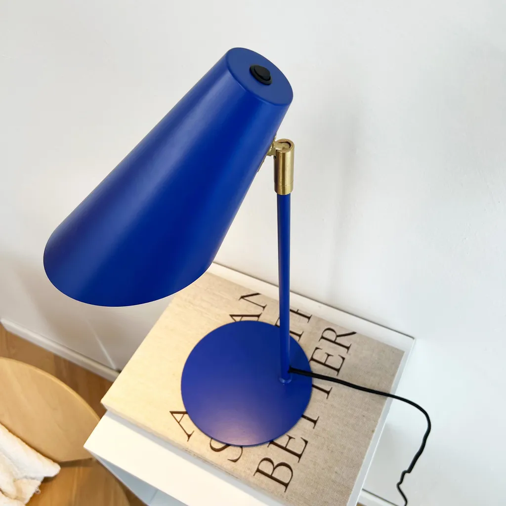 Lampada da Scrivania Blu Cale LED - Design Elegante per Studio e Casa - 8