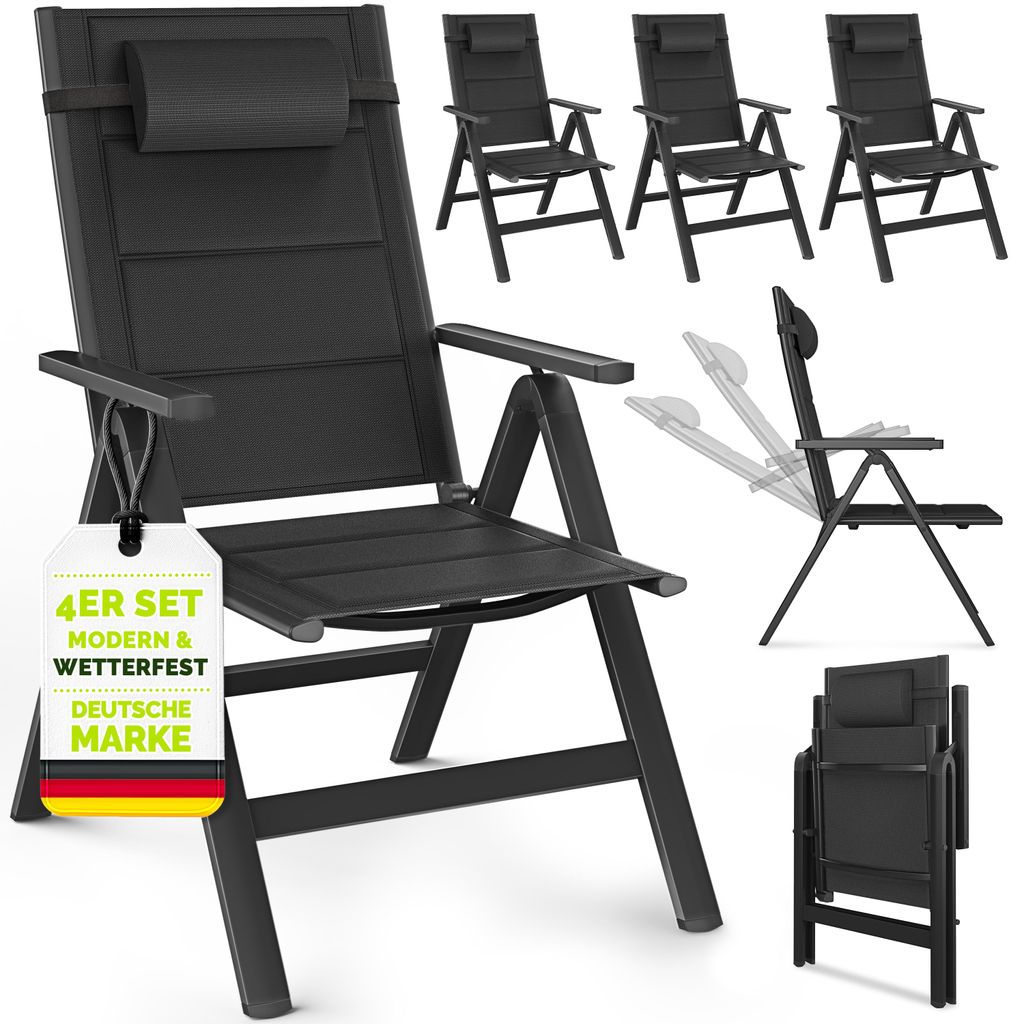 Chaise de jardin Tillvex avec rembourrage Premium, lot de Image du produit 