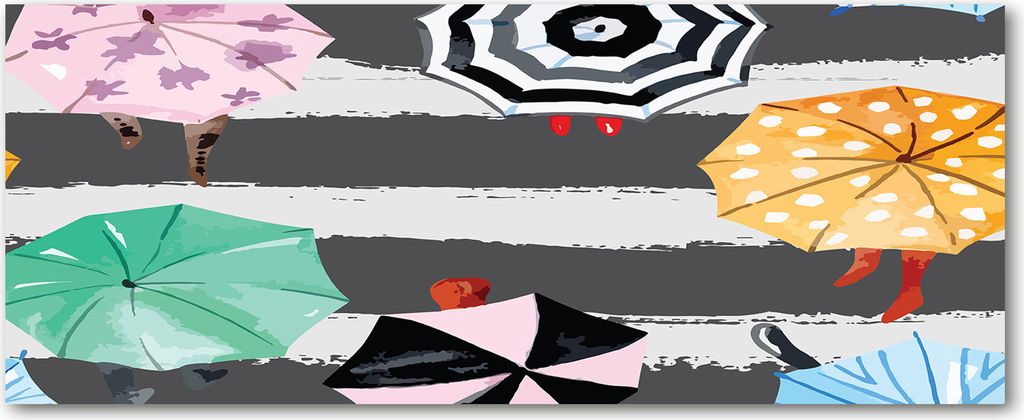 Tulup Glas-Bild Wandbild aus Glas - 125x50 - Wandkunst - Wandbild hinter gehärtetem Sicherheitsglas - Dekorative Wand für Küche & Wohnzimmer -...