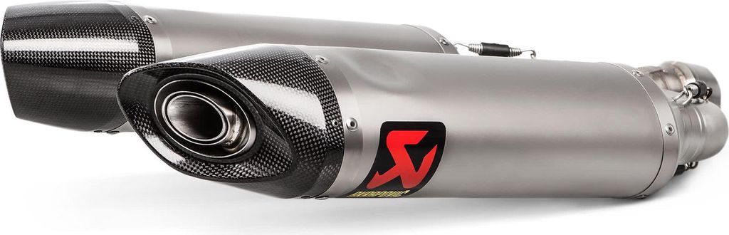 Akrapovic Slip-On Auspuff titan Aprilia Shiver 900