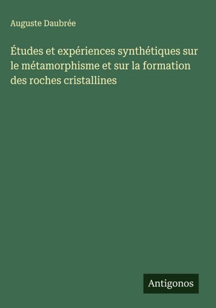 Synthetische Studien und Experimente zum Metamorphismus und zur Bildung von kristallinen Gesteinen