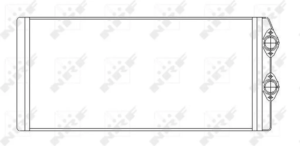 Radiateur de Chauffage Habitacle pour Kangoo Megane et Vivaro A NRF 53545