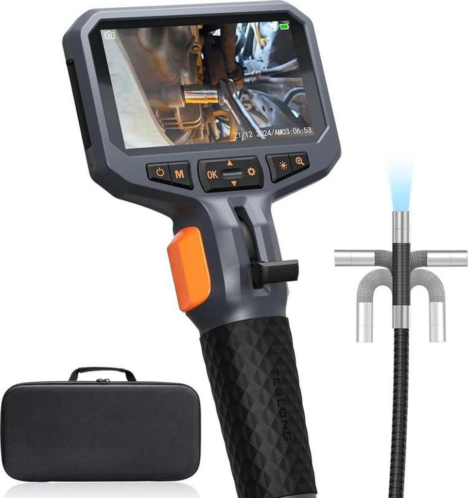 Teslong TD450S Endoskop mit 4,5" IPS-Display, 8,5mm Sonde, Produktbild 