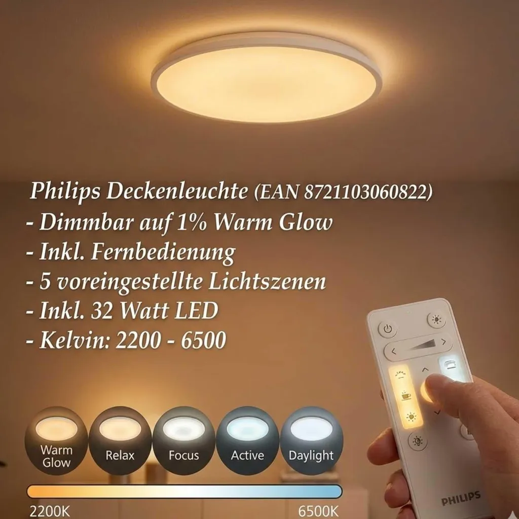 Plafonnier LED 4100 lm Valen blanc : finissez-en avec les pièces sombres