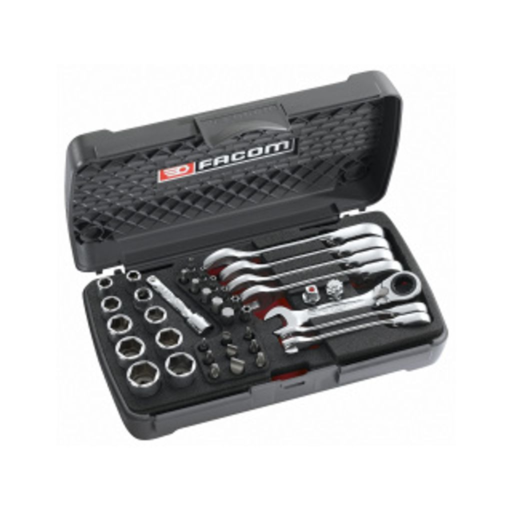 Facom-Kit 467bs mit Adapter, Bits und Stecknüssen