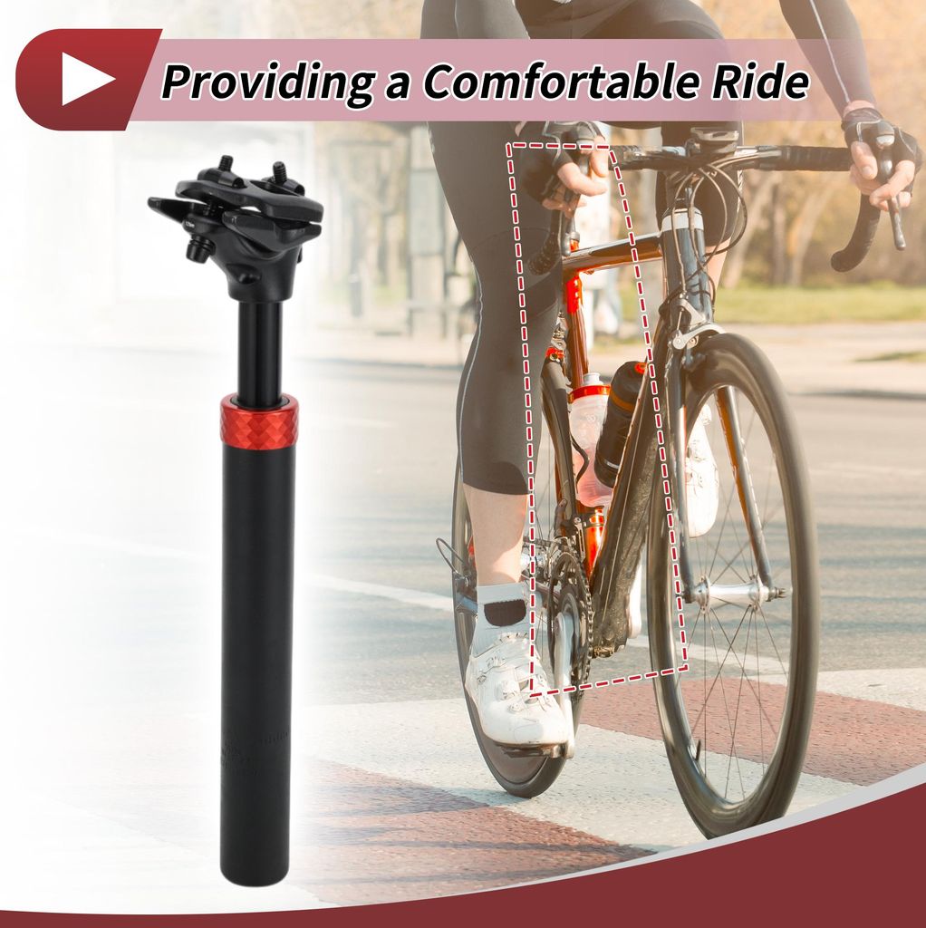 1 Pc Tige De Selle De Vélo De Montagne Avec Amortisseur De Image du produit 