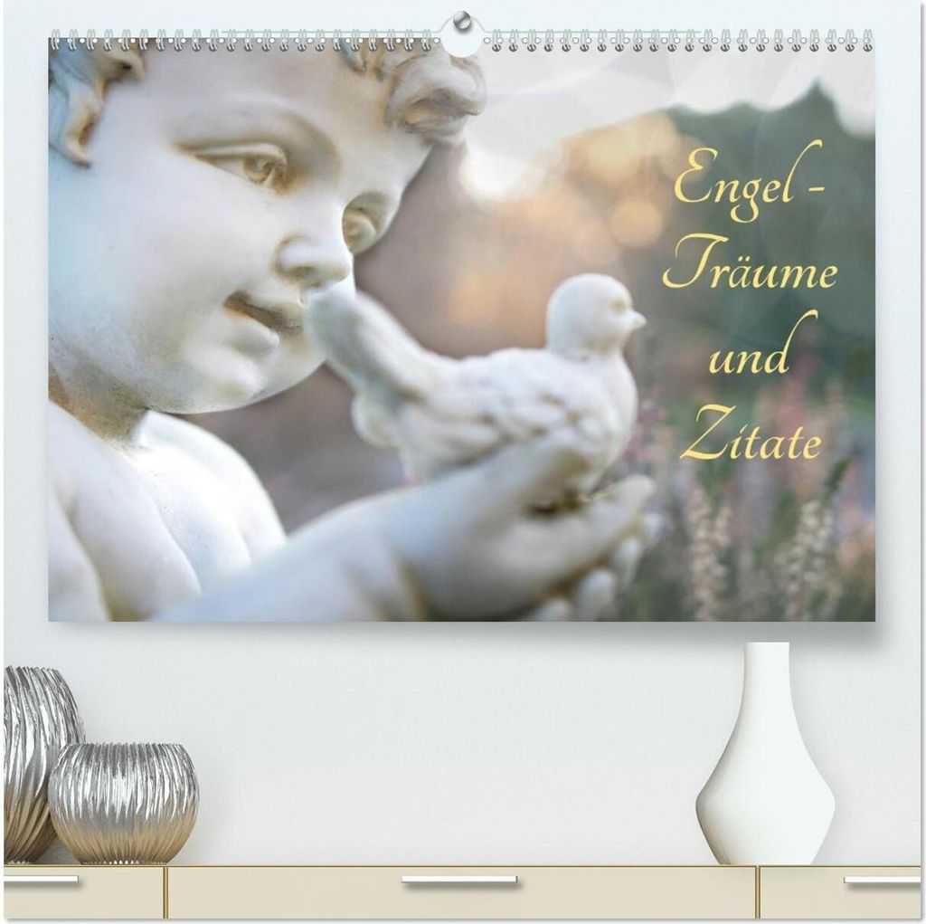 Engel - Träume und Zitate (hochwertiger Premium Wandkalender 2026 DIN A2 quer), Kunstdruck in Hochglanz