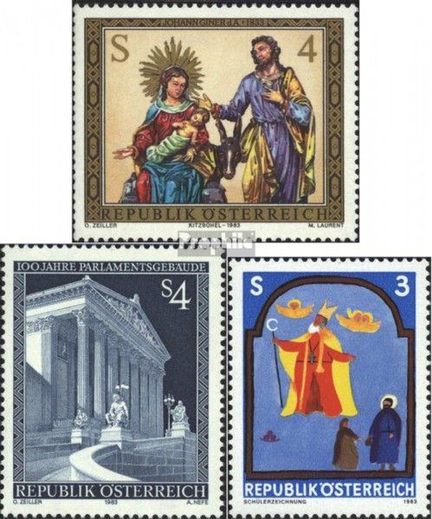 Briefmarken Österreich 1983 Mi 1759,1760,1761 Produktbild 