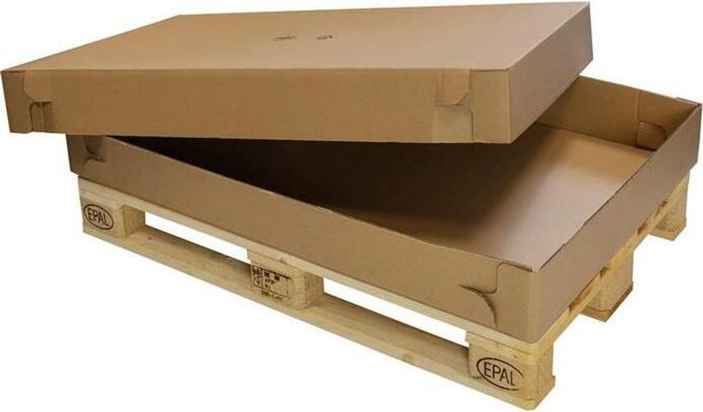 WP-Aufsatzrahmen-Deckel/Boden Maße 1210x810x150mm Qualität 2.90 BC, FEFCO 0452