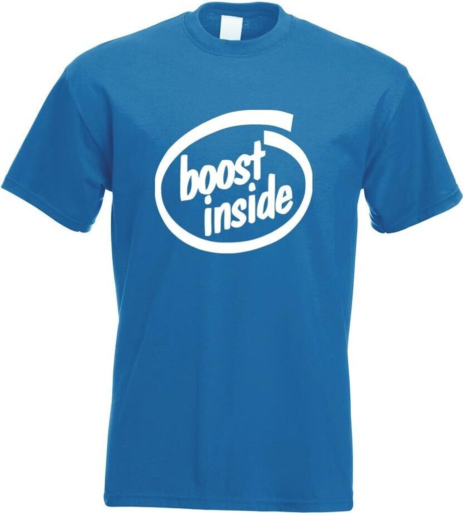 Kiwistar - T-Shirt - royal - Boost Inside Auto Motiv Bedruckt Funshirt Design Print - mit Motiv Bedruckt - Funshirt Design - Sport - Freizeit - Her...