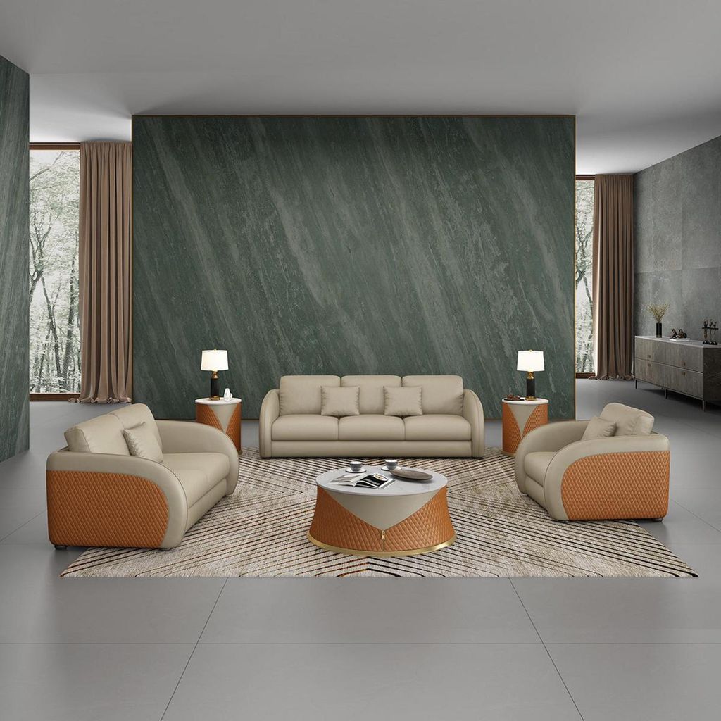 Ledersofa Couch Wohnlandschaft 2 Sitzer Design Modern Sofa Zweisitzer Echtleder