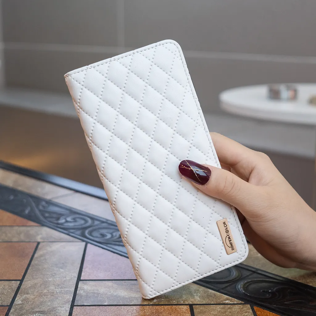Recensione Cover Samsung A14 5G Flip Pelle - Bianca con Supporto Video - 7