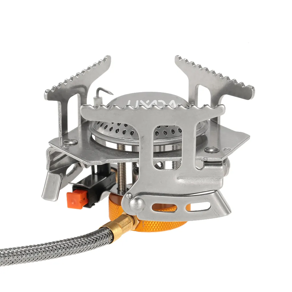 Lixada Camping Gas Heizstrahler 3500W - Ultraleichter Faltbarer Outdoor Kocher