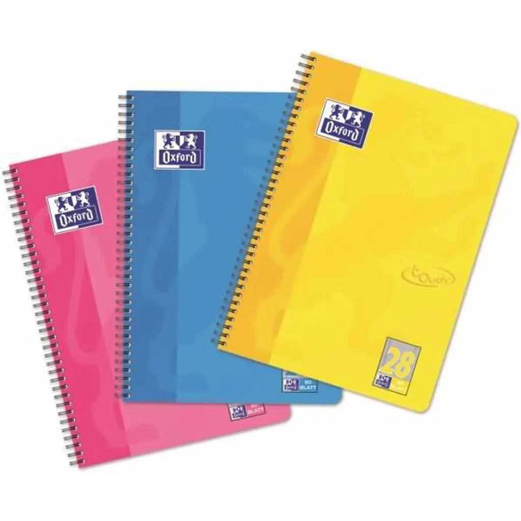 Oxford Collegeblock A4+ Papier Optik 90g Réglure L28 Ligné 80 Pages