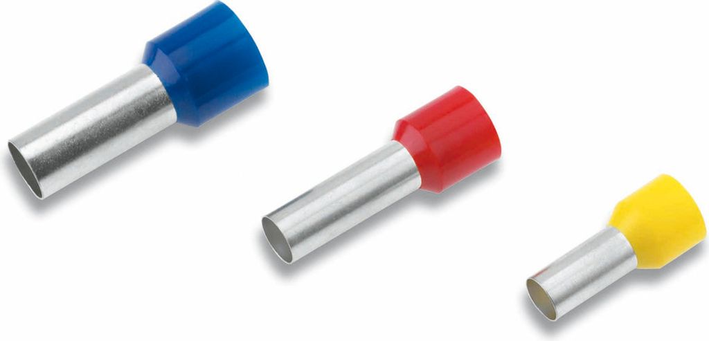 Cimco Aderendhülse isoliert 2,5qmm/18 mm blau DIN 46228 182342 (Pack à 100 Stück)