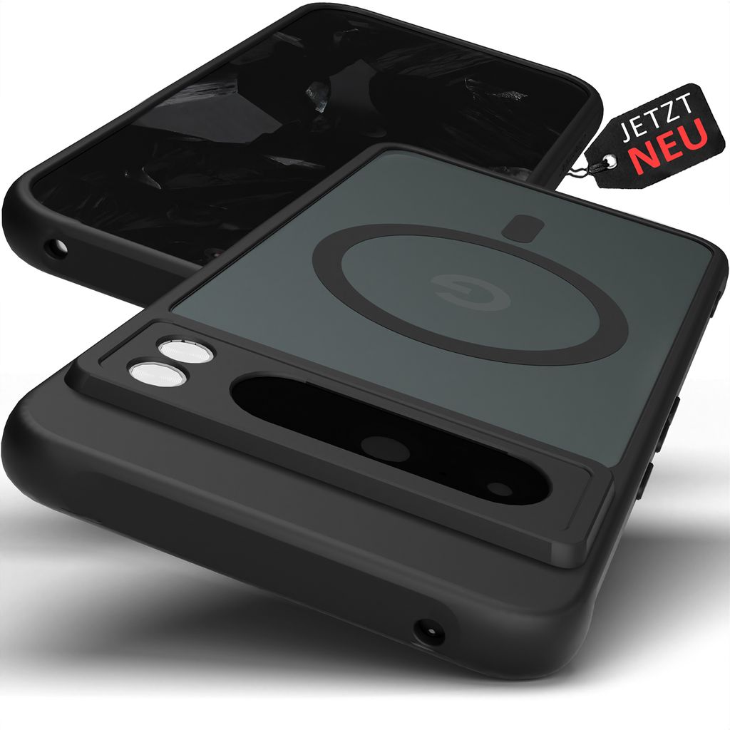 Google Pixel 7 Hülle - MagSafe Case magnetisch Matt Schwarz Produktbild 