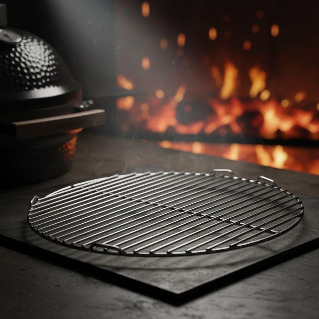 55cm Ø liatinový gril čierny okrúhly liatinový gril BBQ Obrázok produktu 