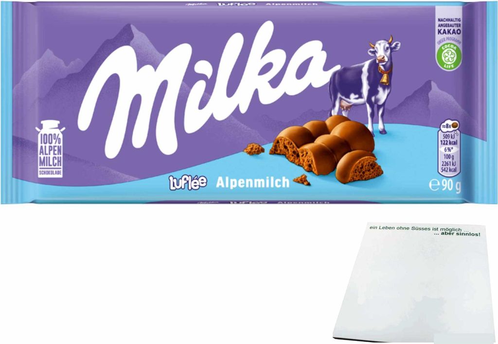 Milka Luflee (90g Tafel) + usy Block