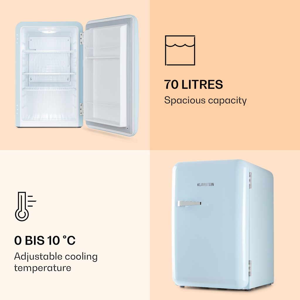 Klarstein Audrey Mini – malá chladnička, kompaktný minibar, Obrázok produktu 4