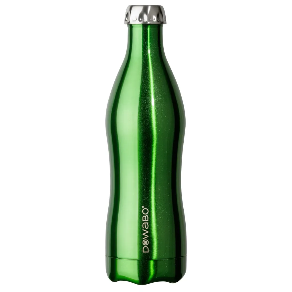 Dowabo Thermos 750ml Verde Metallica - Borraccia Termica Doppia Parete
