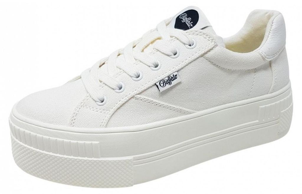 Buffalo Dames Faible Sneaker Paired Low Top 1636131 blanc Image du produit 