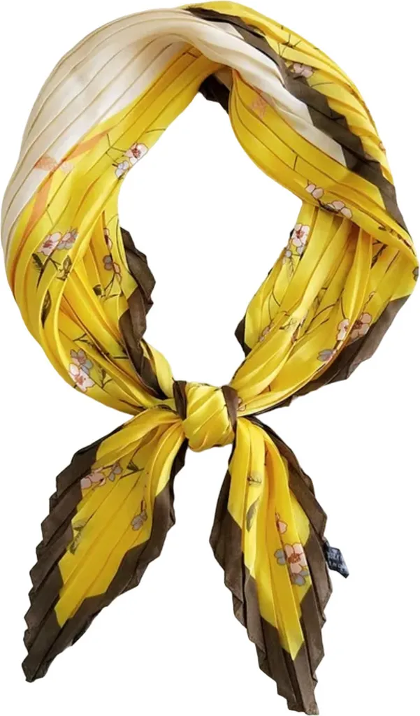 Acquista Foulard Grace Giallo KP33843: Accessorio Seta Alta Qualità