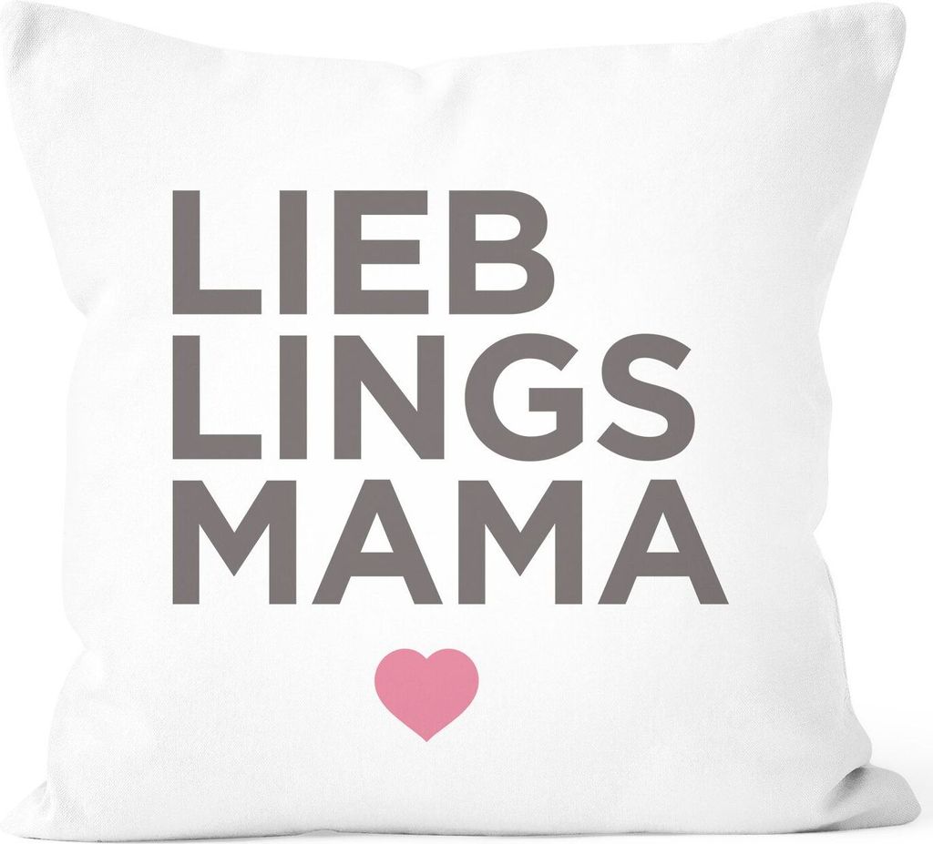 Kissen-Bezug Lieblingsmama Geschenk für Mama SpecialMe weiß 40cm x 40cm
