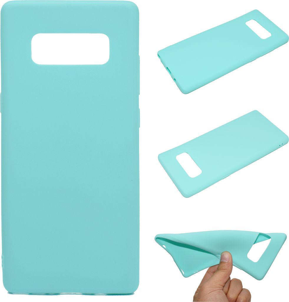 für Samsung NOTE 8 Süße Candy Farbe Matte TPU Anti-Scratch rutschfeste Schutzhülle Rücken Case Hellblau