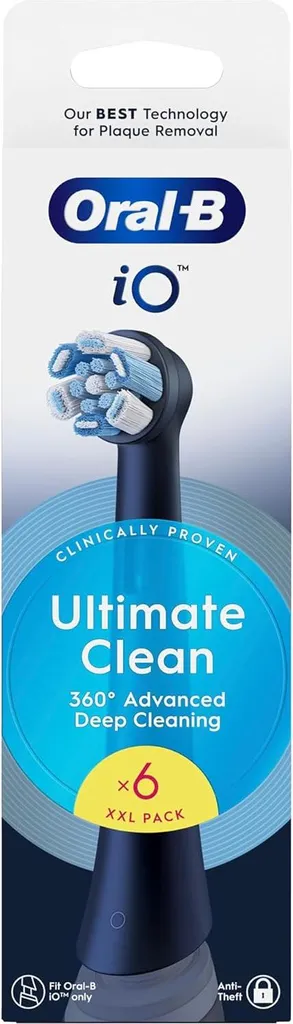 Oral-B iO Ultimate Clean Black - 6 Testine per un Sorriso Perfetto