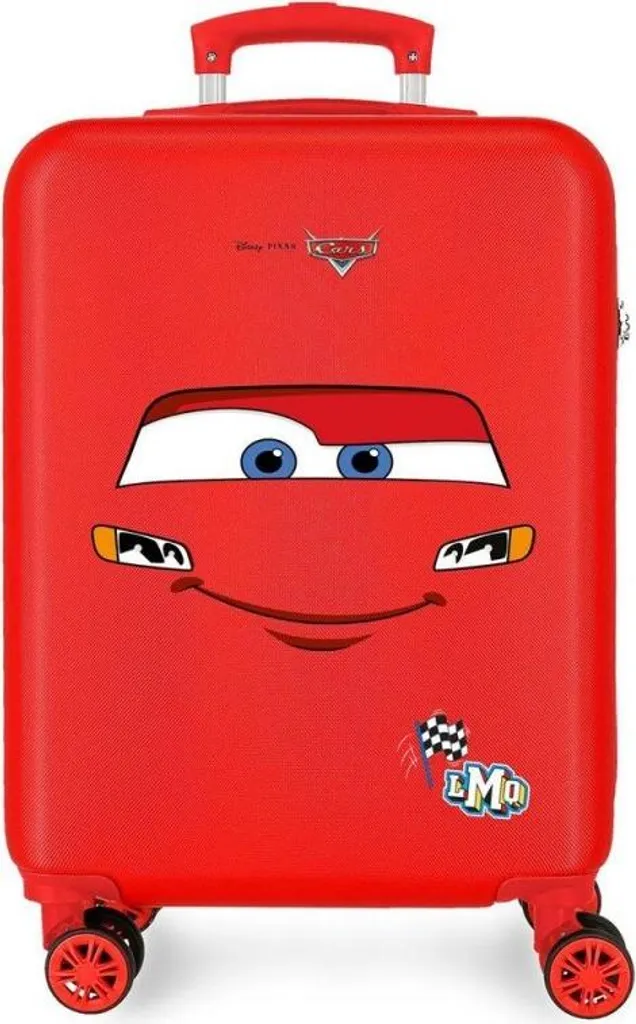 Valise à roulettes Disney Pixar Cars 55cm en ABS pour enfant Flash McQueen