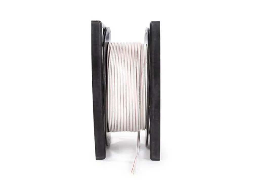 Fil Audio Enceinte 2x1,5mm² Blanc - Couronne 100m pour Home-Cinéma