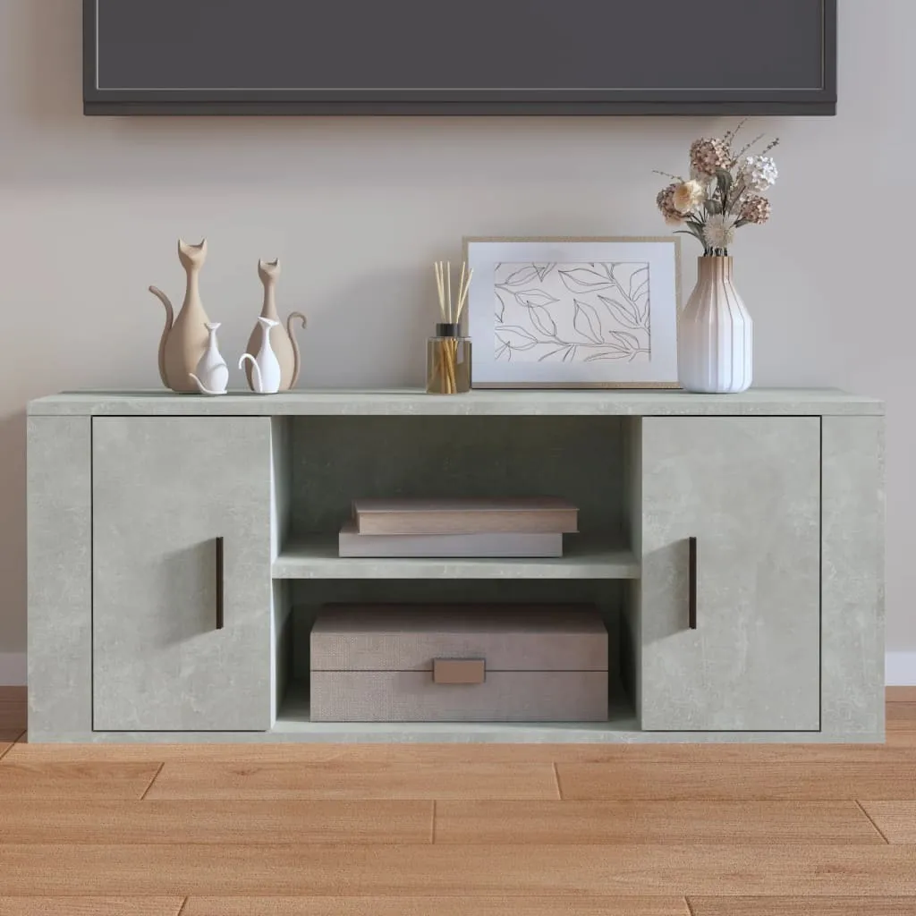 Mobile TV Maison Exclusive Grigio Cemento 100cm - Design Moderno Online
