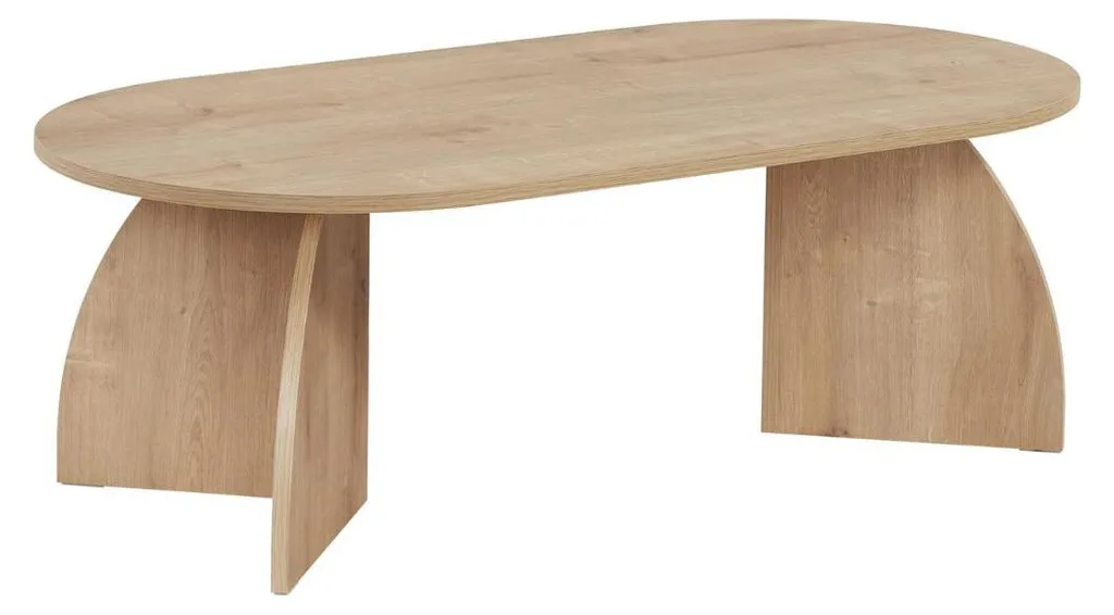 Table basse ovale 120 cm idéale pour apéritif et grand salon