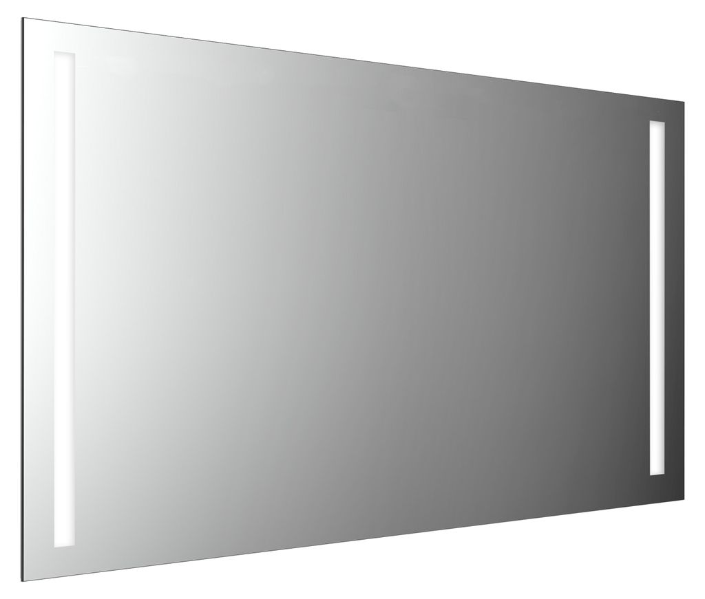 emco MI 270 LED-Lichtspiegel mit zwei Lichtausschnitten links und rechts, Waschtischbeleuchtung, Heizfolie, Höhe 800mm, 449827020