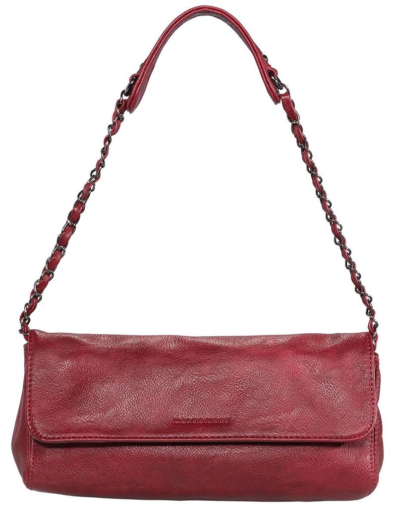 More & More Handtasche Damen Clutch Kunstleder Rot 50266-1500