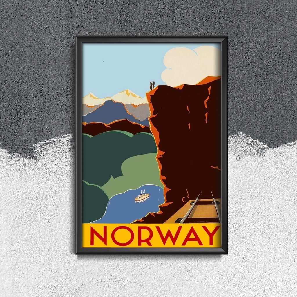 Poster - Canvas - Leinwand - 29,7 cm x 42 cm - Norwegen