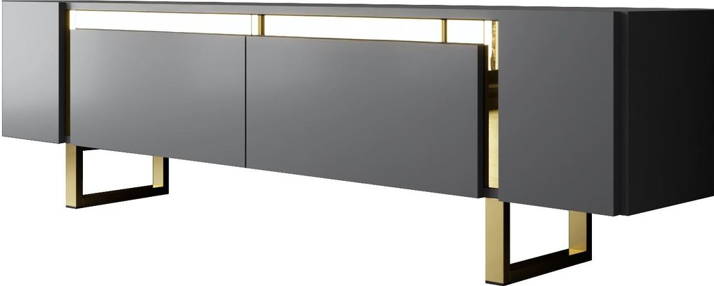 Skye Decor, Yildiz - Antracite, Oro, Mobile TV, Antracite, Immagine del prodotto 