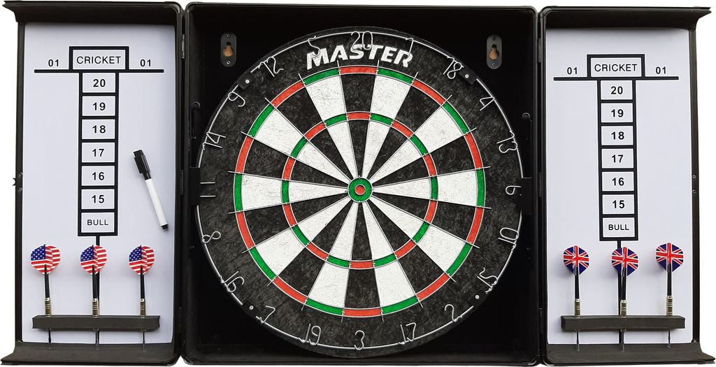 Aluminium MASTER-Schild und Dart-Schrank