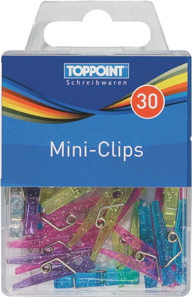 Stylex Mini-Wäscheklammern, 30er Schachtel 24435 Produktbild 