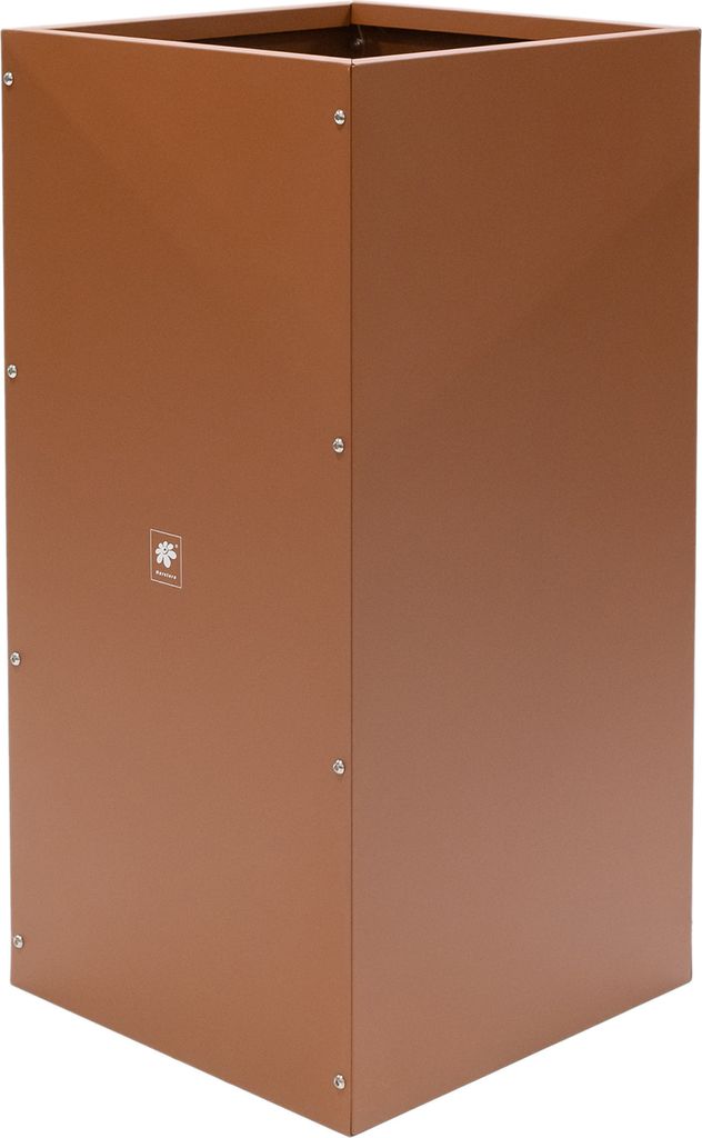 Donica metalowa Herstera "Cube" prostokątna rdzawa 50 x 50 Zdjęcie produktu 