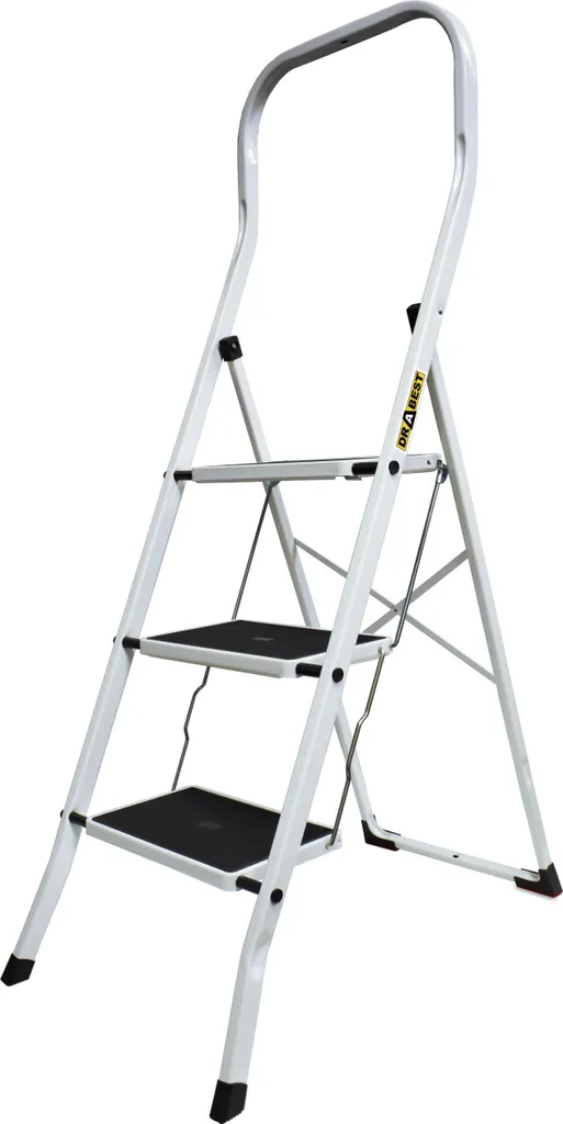 Escabeau domestique 3 marches en aluminium - Échelle pliante stable