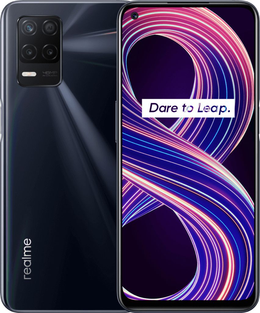 Realme 8 5G 6GB/128GB Schwarz (Supersonic Black) Dual-SIM Produktbild 