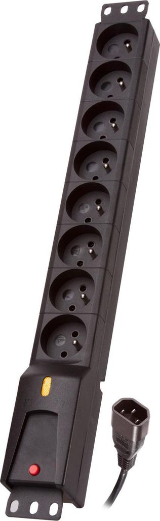 Lestar Steckdosenleiste LZRM 810 BW G-A K.:CZ 3m schwarz (LZRM 810 BW G-A K.:CZ 3M IEC320)