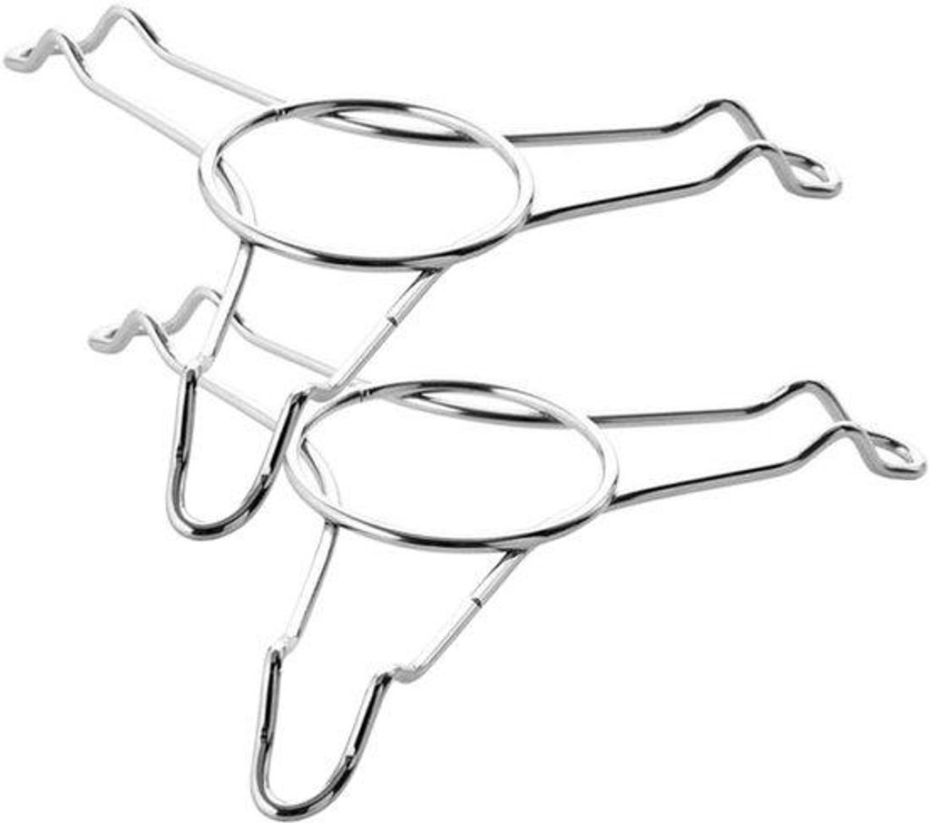Zwei Stücke Multifunktionales Stahl-Steamkocher für das Fornuis, Vegetarisch, mit Stahl-Stem und Zierleiste, Stahl-Stahl, 2-teilig.