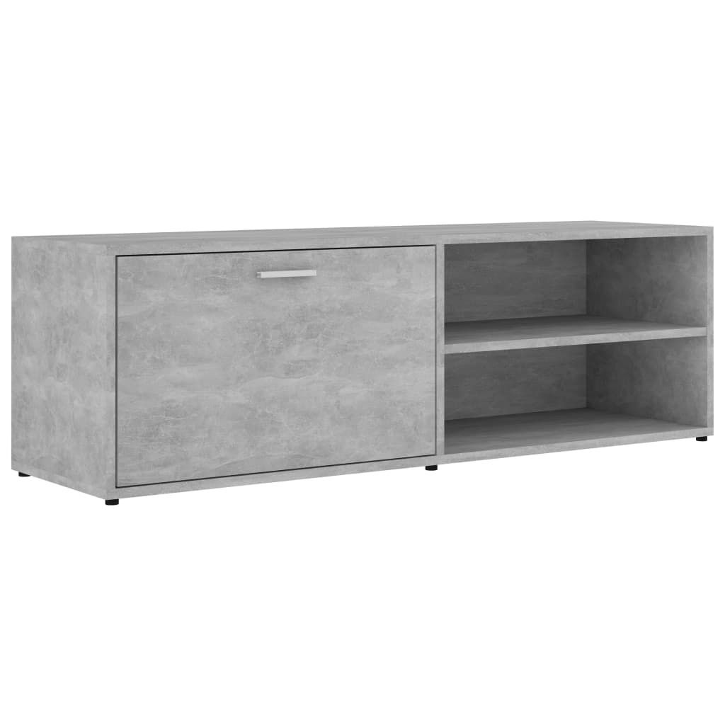 vidaXL TV skříňka betonová šedá 120x34x37 cm odvozený Obrázek produktu 