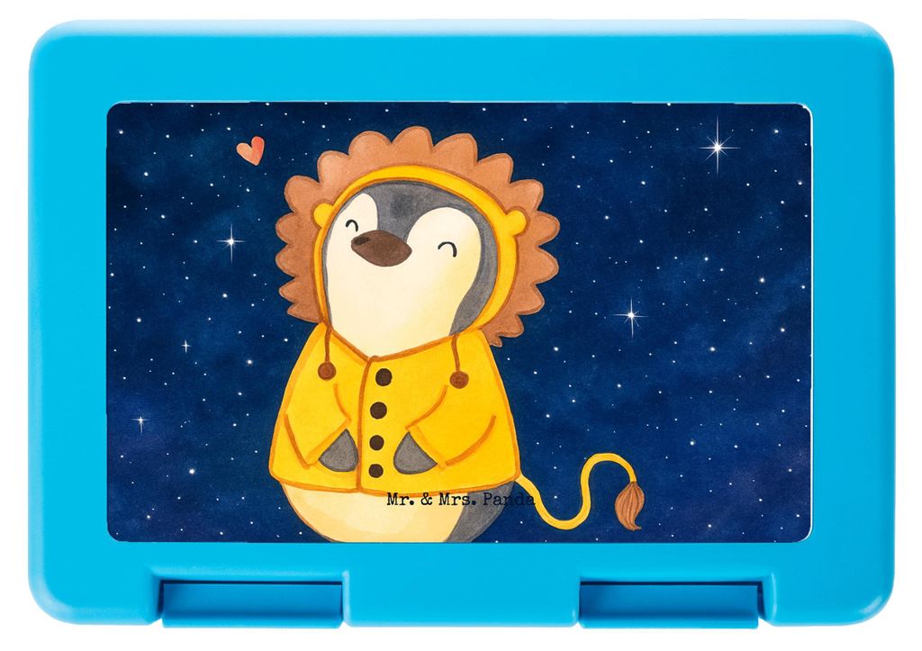 Mr. & Mrs. Panda Brotbehälter Löwe Astrologie Design - Weiß - Geschenk, Geburtstagsgeschenk, Tierkreiszeichen, Sternzeichen, Vesperbox, Snackbox...